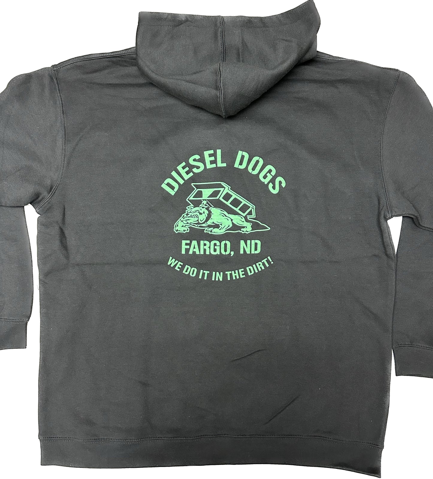 Black Hockey Lace Hoodie