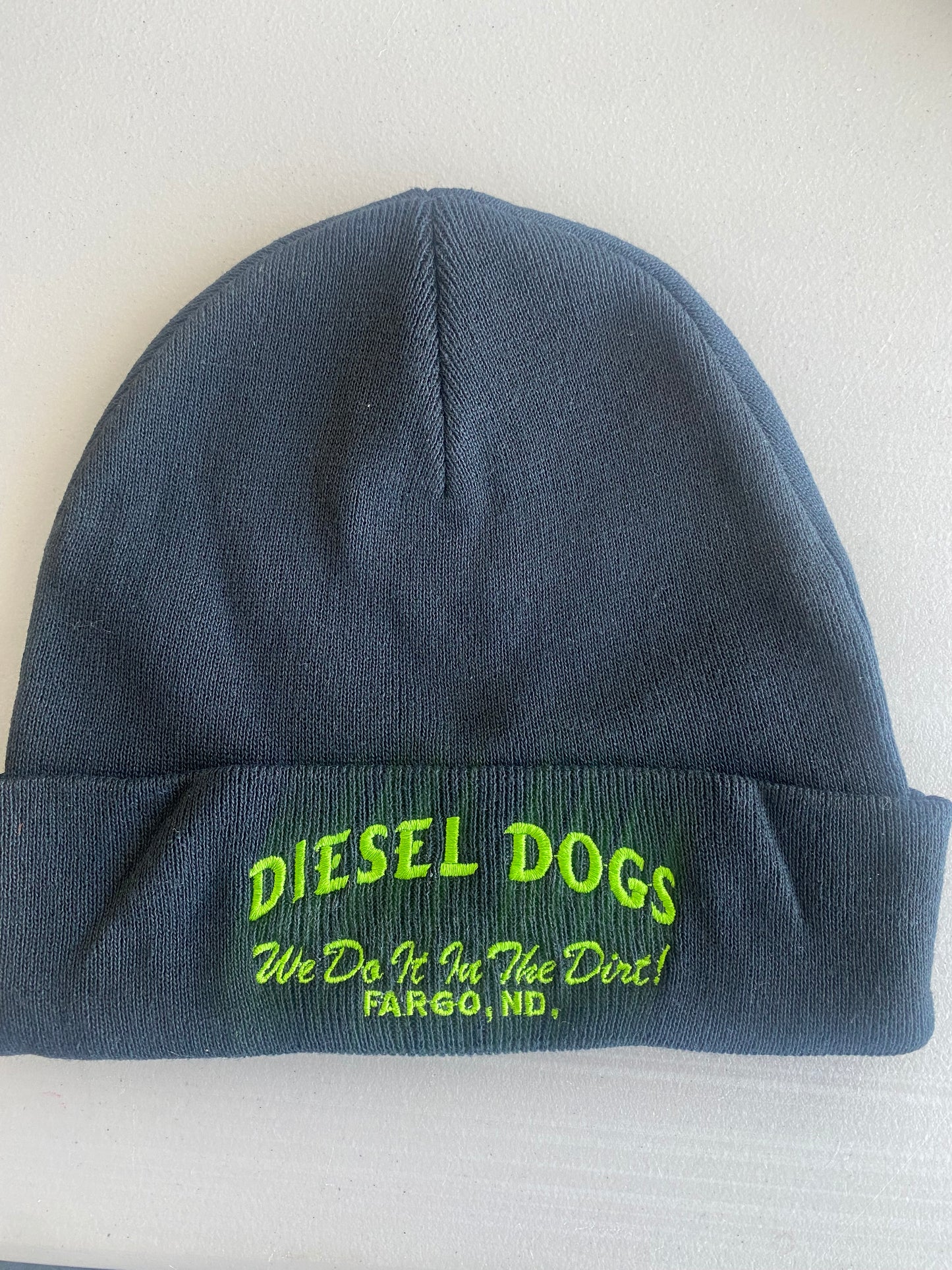 Black Beanie - Green Logo