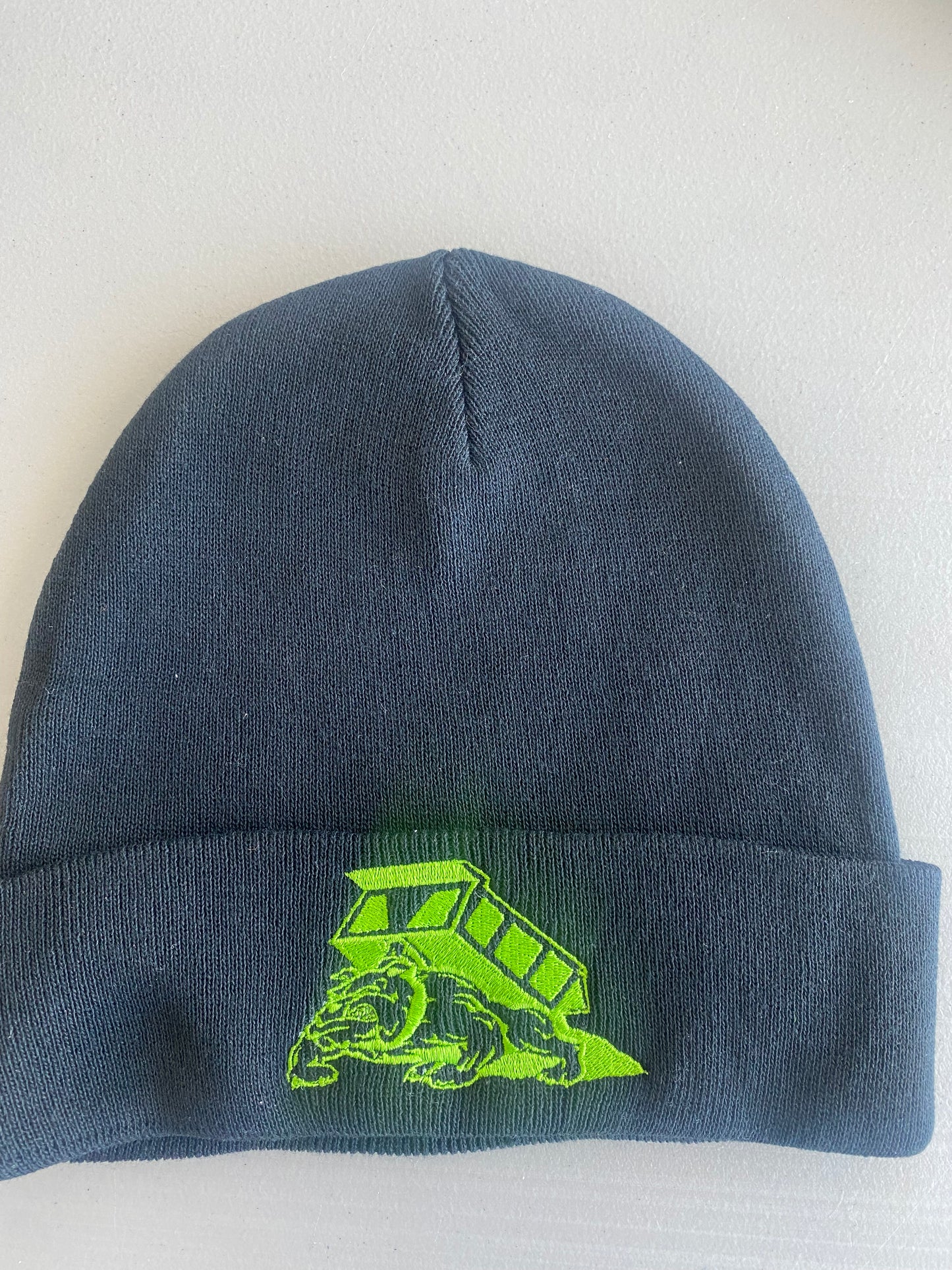Black Beanie - Green Logo