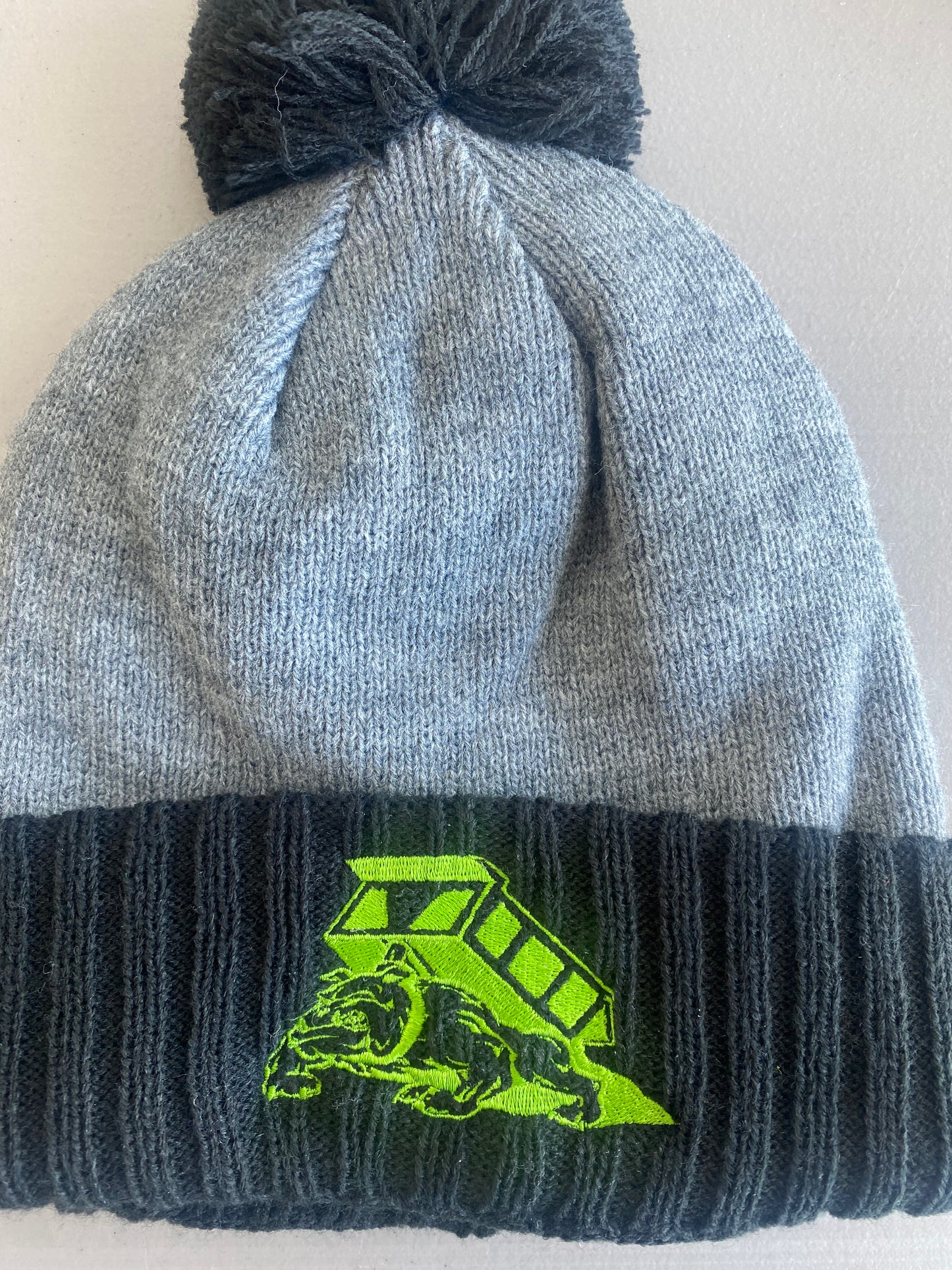 Black and Grey Winter Hat